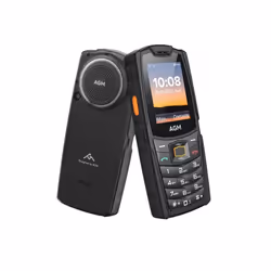 AGM M6, Barra, Doppia SIM, 6,1 cm (2.4"), 0,3 MP, 2500 mAh, Nero