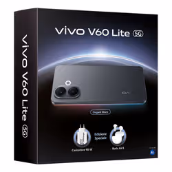VIVO V60 Lite 5G + BUD 17,2 cm (6.77") Doppia SIM Android 15 8 GB 256 GB 6500 mAh Nero - Vista aggiuntiva 8