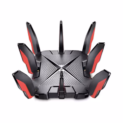 TP-Link ARCHER GX90, Wi-Fi 6 (802.11ax), Banda tripla (2.4 GHz/5 GHz/5 GHz), Collegamento ethernet LAN, Nero, Router da tavol ...