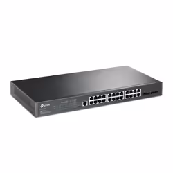 TP-Link JetStream TL-SG3428 switch di rete Gestito L2/L3 Gigabit Ethernet (10/100/1000) 1U Nero - Vista aggiuntiva 4