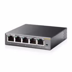 TP-Link TL-SG105E Gestito L2 Gigabit Ethernet (10/100/1000) Nero - Vista aggiuntiva 4