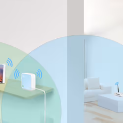 TP-Link TL-WR802N router wireless Fast Ethernet Banda singola (2.4 GHz) Blu, Bianco - Vista aggiuntiva 5