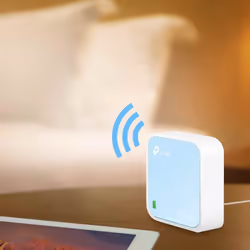 TP-Link TL-WR802N router wireless Fast Ethernet Banda singola (2.4 GHz) Blu, Bianco - Vista aggiuntiva 7