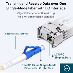 TP-Link TL-SM321A modulo del ricetrasmettitore di rete Fibra ottica 1250 Mbit/s SFP - Vista aggiuntiva 4