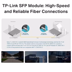 TP-Link TL-SM321A modulo del ricetrasmettitore di rete Fibra ottica 1250 Mbit/s SFP - Vista aggiuntiva 6