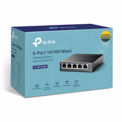 TP-Link TL-SF1005P Non gestito Fast Ethernet (10/100) Supporto Power over Ethernet (PoE) Nero - Vista aggiuntiva 4