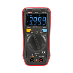 Melchioni - Multimetro digitale autorange uni-t UT-123T cat iii 600V - Funzioni: tensione dc, tensione ac, resistenza, temperatura, non contact