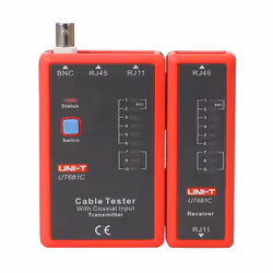 UT681C Controllore dello stato dei cavi RJ45/RJ11/BNC Produttore UNI-T Tipo di tester per cavi LAN Tipo di display utilizzato ...