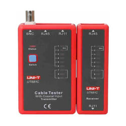 Uni-t - Cavi tester Rete Rj45 e Telefono Rj11 e Bnc Ut681c