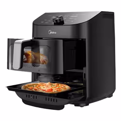 Midea MAD1100DADK friggitrice Doppia 11 L Indipendente 2200 W Friggitrice ad aria calda Nero - Vista aggiuntiva 6