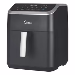 Midea MAD70000ADK, Friggitrice ad aria calda, 7 L, 200 °C, 60 min, Singolo, Nero