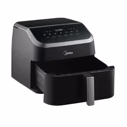 Midea MAD85000ADK Doppia 9 L Indipendente 2200 W Friggitrice ad aria calda Nero, Argento - Vista aggiuntiva 8