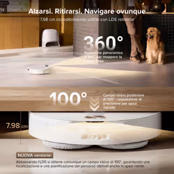 Roborock Qrevo CurvX 0,258 L Bianco - Vista aggiuntiva 5
