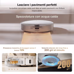 Roborock Qrevo CurvX 0,258 L Bianco - Vista aggiuntiva 7
