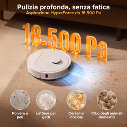 Roborock Qrevo S ProX Robot Aspirapolvere Lavapavimenti, Aspirazione HyperForce® 18.500 Pa, Stazione Multifunzione con Lavaggio Panni a 75°C e Asciugatura ad Aria Calda a 45°C, Sistema Anti-Groviglio, SmartPlan™ 2.0, Sollevamento Panni 10 mm - Vista aggiuntiva 3