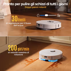 Roborock Qrevo S ProX Robot Aspirapolvere Lavapavimenti, Aspirazione HyperForce® 18.500 Pa, Stazione Multifunzione con Lavaggio Panni a 75°C e Asciugatura ad Aria Calda a 45°C, Sistema Anti-Groviglio, SmartPlan™ 2.0, Sollevamento Panni 10 mm - Vista aggiuntiva 5