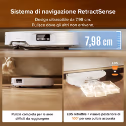 Roborock Qrevo Edge 2X Robot Aspirapolvere Lavapavimenti, Aspirazione HyperForce® 25.000 Pa, Stazione Multifunzione con Lavaggio Panni a 80°C e Asciugatura ad Aria Calda a 55°C, FlexiArm™, Sistema Anti-Groviglio DuoDivide™, Reactive AI - Vista aggiuntiva 2
