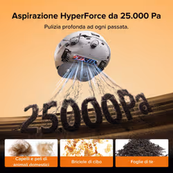Roborock Qrevo Edge 2X Robot Aspirapolvere Lavapavimenti, Aspirazione HyperForce® 25.000 Pa, Stazione Multifunzione con Lavaggio Panni a 80°C e Asciugatura ad Aria Calda a 55°C, FlexiArm™, Sistema Anti-Groviglio DuoDivide™, Reactive AI - Vista aggiuntiva 3