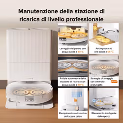 Roborock Qrevo Edge 2X Robot Aspirapolvere Lavapavimenti, Aspirazione HyperForce® 25.000 Pa, Stazione Multifunzione con Lavaggio Panni a 80°C e Asciugatura ad Aria Calda a 55°C, FlexiArm™, Sistema Anti-Groviglio DuoDivide™, Reactive AI - Vista aggiuntiva 6