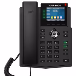 Fanvil X3U telefono IP Nero 6 linee LCD
