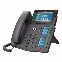 Fanvil X6U, IP Phone, Nero, Cornetta cablata, 20 linee, LCD, 10,9 cm (4.3")