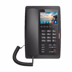Fanvil H5W, IP Phone, Nero, Cornetta cablata, In-band, Fuori banda, Info SIP, 2 linee, 8,89 cm (3.5")