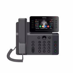 Fanvil V65, IP Phone, Nero, Cornetta cablata, In-band, Fuori banda, Info SIP, 20 linee, 2000 voci