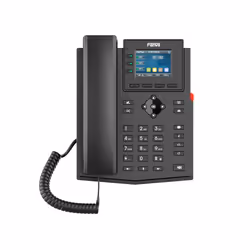 Fanvil X303W, IP Phone, Nero, Cornetta cablata, Scrivania/Parete, Linux, In-band, Fuori banda, Info SIP