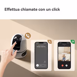 Imou Ranger Dual Pro 10MP Telecamera da interno, motorizzata, con doppia ottica 5MP+5MP, sirena integrata e faretto, tasto di chiamata, rilevamento suoni anomali/umano/animale, smart tracking, funzione privacy, visione notturna, comunicazione bidirezionale, Wi-fi 2.4Ghz, Dual Band, registrazione su Micro SD (fino a 512GB) - NVR o Cloud. Certificazione GDPR. - Vista aggiuntiva 5
