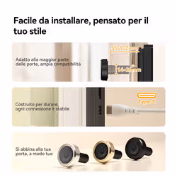 Imou VD1 Spioncino smart a batteria, con monitor da 4,3 pollici e risoluzione da 5MP - Vista aggiuntiva 6