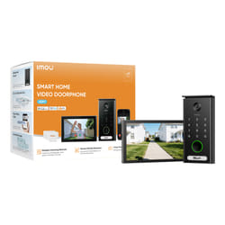 Imou Videocitofono VDP7 - 5MP, schermo da 7'', Collegamento a 2 fili, Dual-Band WiFi 2.4GHz/ 5GHz, 4 modalità di apertura, Visione notturna ad infrarossi, comunicazione bidirezionale, modalità privacy e rilevamento umano e veicoli. Design impermeabile.