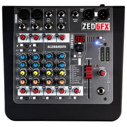 Allen & Heath ZED-6FX 6 canali Nero, Grigio