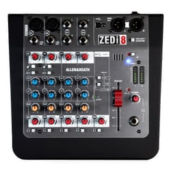 Allen & Heath ZEDi-8 8 canali 10 - 20000 Hz Nero, Grigio