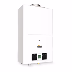Ferroli Pegaso Eco 11, Verticale, 7000 W, Sistema per caldaia singola, Interno, Nero, Bianco