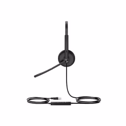 Yealink UH34 SE Dual Auricolare Cablato A Padiglione Ufficio Nero - Vista aggiuntiva 2