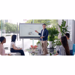 Yealink MeetingBoard Pannello piatto interattivo 65" LED Wi-Fi 4K Ultra HD Nero Touch screen Processore integrato Android 10 - Vista aggiuntiva 6