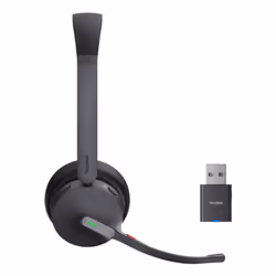 Yealink WH64 Hybrid Dual Teams Auricolare Wireless A Padiglione Ufficio Micro-USB Bluetooth Nero - Vista aggiuntiva 4