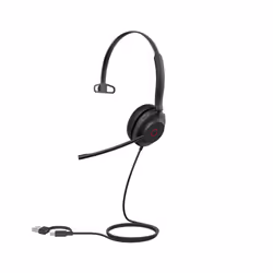 Yealink UH35 Mono Teams USB-C/A Auricolare Cablato A Padiglione Musica e Chiamate USB Type-C / USB Type-A Nero - Vista aggiuntiva 5