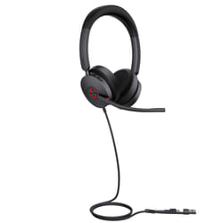 Yealink UH48 Dual Teams USB-C/A Auricolare Cablato A Padiglione Musica e Chiamate USB Type-C / USB Type-A Nero