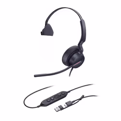 Yealink UH46 Mono Teams USB-C/A Auricolare Cablato A Padiglione Ufficio USB Type-C / USB Type-A Nero - Vista aggiuntiva 3