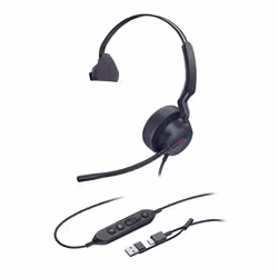 Yealink UH44 Mono Teams USB-C/A Auricolare Cablato A Padiglione Ufficio USB Type-C / USB Type-A Nero - Vista aggiuntiva 3