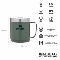 Stanley 10-09366-005 tazza da viaggio 350 ml Verde Acciaio inox