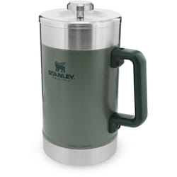 Stanley - Caffettiera a stantuffo Classic Stay 1.4L o 48OZ Verde Hammertone Mantiene caldo per 4 ore Filtro a rete Sedimenti minimi Pressa per caffè