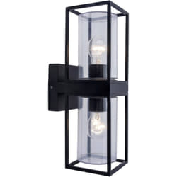 Lutec - Flair 5288804012 Lampada da parete per esterno led (monocolore) E27 80 w Nero (opaco)