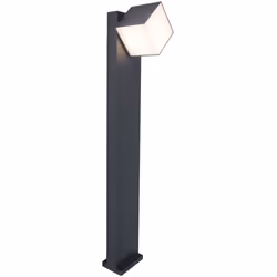 LUTEC CUBA, Illuminazione a terra per esterni, Grigio, Alluminio, Policarbonato (PC), IP54, Giardino, Cortile, I