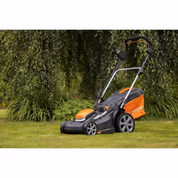 Yard Force LM C34A-EU tagliaerba Tagliaerba a spinta Batteria Nero, Arancione