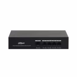 Dahua Technology PoE DH-PFS3005-4ET-36, Non gestito, L2, Fast Ethernet (10/100), Supporto Power over Ethernet (PoE)