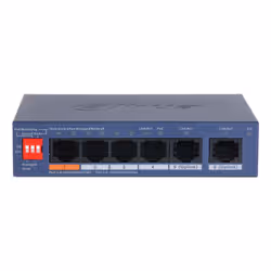 Dahua Technology CS4006-4ET2GT-60 switch di rete Gestito L2 Gigabit Ethernet (10/100/1000) Supporto Power over Ethernet (PoE) Blu - Vista aggiuntiva 2