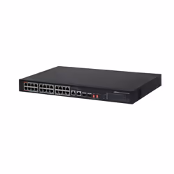 Dahua Technology PoE DH-PFS3226-24ET-240 switch di rete Non gestito L2 Gigabit Ethernet (10/100/1000) Supporto Power over Ethernet (PoE) 1U Nero