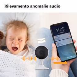 Imou Cue 2 Telecamera 2MP da interno con supporto magnetico - Baby Monitor e Rilevamento pianto o suono anomali - Vista aggiuntiva 4
